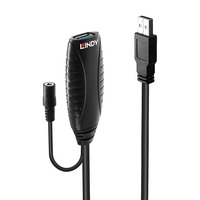 Lindy 43156 USB-kabel USB 3.2 Gen 1 (3.1 Gen 1) 10 m USB A Sort, Forlængerledning Sort, 10 m, USB A, USB A, USB 3.2 Gen 1 (3.1 Gen 1), 5 Gbit/sek., Sort