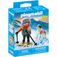 PLAYMOBIL My Life Vandreren med Sankt Bernhardshund, Bygge legetøj 