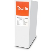 Peach PBT406-02 omslag til papirindbinding A4 Hvid 100 stk, Bindingsmaskine Hvid, A4, Hvid, 15 ark, 80 g/m², 100 stk