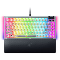 Razer Blackwidow V4 75% - Phantom White Edition, Gaming-tastatur Hvid, Razer certificeret mekaniske Orange  Switcher