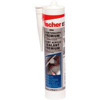 fischer Strukturacryl Premium DSA W 310ml, Forsegling Hvid