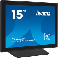iiyama T1532MSC-B1S, LED-skærm Sort (mat)