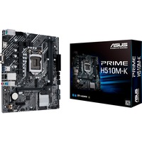 ASUS PRIME H510M-K Intel H510 LGA 1200 (Socket H5) micro ATX, Bundkort Intel, LGA 1200 (Socket H5), Intel® Celeron®, Intel® Core™ i3, Intel® Core™ i5, Intel® Core™ i7, Intel® Core™ i9,..., LGA 1200 (Socket H5), DDR4-SDRAM, 64 GB