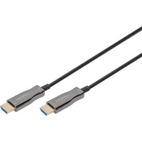 Digitus HDMI AOC hybrid fiberoptisk kabel, UHD 4K Sort