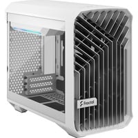 Fractal Design Torrent Nano Micro Tower Hvid, Towerkabinet Hvid, Micro Tower, PC, Hvid, Micro-ITX, Stål, Hærdet glas, 16,5 cm