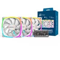 Montech AX120 PWM 120x120x25, Sag fan Hvid