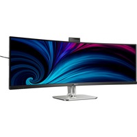 Philips 49B2U6903CH/00 computerskærm 124 cm (48.8") 5120 x 1440 pixel Dual QHD LCD Grå, LED-skærm mørk grå/Sølv, 124 cm (48.8"), 5120 x 1440 pixel, Dual QHD, LCD, 4 ms, Grå