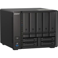 QNAP TS-H973AX NAS Tower Ryzen Embedded V1500B 32 GB DDR4 0 TB QuTS hero Sort Sort, NAS, Tower, Ryzen Embedded, V1500B, 32 GB, DDR4