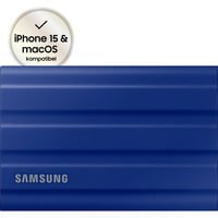 SAMSUNG MU-PE2T0R 2 TB USB Type-C 3.2 Gen 2 (3.1 Gen 2) Blå, Solid state-drev Blå, 2 TB, USB Type-C, 3.2 Gen 2 (3.1 Gen 2), 1050 MB/s, Beskyttelse af adgangskode, Blå