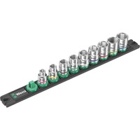 Wera Møtrik-magnetliste B 4 Zyklop Sæt med topnøgleindsatser 3/8" Sort/Grøn