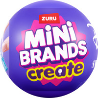 ZURU Mini Brands - Create Disney Snowglobe, Klippe og klistre Mini Brands Mini Snow Globe Disney Capsule Series 1, 3 År, Disney, Flerfarvet