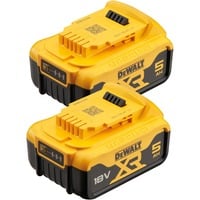 DEWALT XR Akku-Starterkit DCB184P2, 18Volt 5Ah, Batteri Gul/Sort