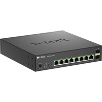 D-Link 10-Port Multi-Gigabit Smart Managed PoE Administreret, Switch Sort, Administreret