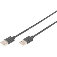 Digitus USB 2.0 tilslutningskabel USB-A (stik) > USB-A (stik) Sort