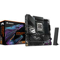GIGABYTE X870M AORUS ELITE WIFI7, Bundkort Sort