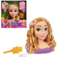 Just Play Disney Princess - Rapunzel Styling Hoved, Make-up og frisør hoved 