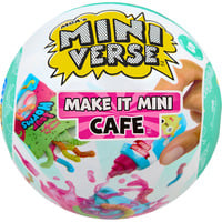 MGA Entertainment Make It Mini Foods: Cafe in PDQ Series 5 (Wave A), Klippe og klistre Miniverse Make It Mini Foods: Cafe in PDQ Series 5 (Wave A), 8 År, Flerfarvet, Plast