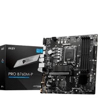 MSI PRO B760M-P, Bundkort Sort