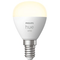Philips Hue Krone - E14 pære - 1-pak, LED-lampe Philips Hvide Hue pærer Krone - E14 pære - 1-pak, Smart pære, Hvid, Bluetooth/Zigbee, Integreret LED, E14, Blød hvid