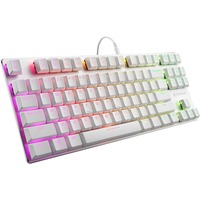 Sharkoon Gaming-tastatur Hvid, Amerikansk layout, Kailh Choc Low Profile Red