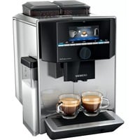 Siemens EQ.9 TI9573X7RW kaffemaskine Vejledning Espressomaskine 2,3 L, Kaffe/Espresso Automat Sort/rustfrit stål, Espressomaskine, 2,3 L, Kaffebønner, Malet kaffe, Indbygget kværn, 1500 W, Rustfrit stål