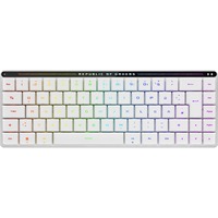 ASUS ROG Falchion RX Low Profile tastatur Spil USB + RF Wireless + Bluetooth QWERTZ Hvid, Gaming-tastatur Hvid, DE-layout, ROG RX Red, Kabel & trådløs, USB + RF Wireless + Bluetooth, Optisk nøglekontakt, QWERTZ, RGB LED, Hvid