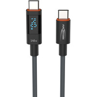 Ansmann USB 2.0 Kabel, USB-C Stecker > USB-C Stecker antracit