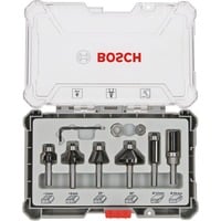 Bosch 2607017468 Bit sæt 6 stk, Fræser Bit sæt, 6 mm, 6 stk, 51, 55, 54, 56, 65, 65 mm, 10, 13, 13, 16, 25, 25 mm, 19, 25, 25, 35, 13, 16 mm