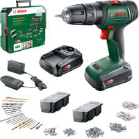 Bosch Batteridrevet slagboremaskine UniversalImpact 18V, sæt, Bore-/ skruemaskine Grøn/Sort