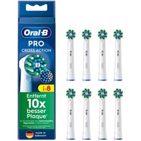 Braun CrossAction 8 stk Hvid, Børstehoved Hvid, 8 stk, Hvid, 3 måned(er), Oral-B, Kasse