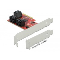 DeLOCK 89042 interface-kort/adapter Intern SATA, Controller PCIe, SATA, 6 Gbit/sek., Windows 10, Windows 8.1