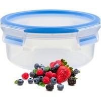 Emsa 508552 enhed til madopbevaring Rund Skål 0,85 L Transparent 1 stk, Boks gennemsigtig/Blå, Skål, Rund, 0,85 L, Transparent, Polypropylen (PP), Termoplastisk elastomer (TPE), Tyskland