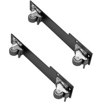 SilverStone Sæt med 2 forbundne 360° drejehjul SST-RAC-SRW-002, Rack kabinet Sort