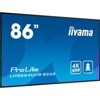 iiyama LH8664UHS-B2AG, Offentlig visning Sort (mat)