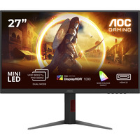AOC G4 U27G4XM computerskærm 68,6 cm (27") 3840 x 2160 pixel 4K Ultra HD LED Sort, Rød, Gaming Skærm Sort, 68,6 cm (27"), 3840 x 2160 pixel, 4K Ultra HD, LED, 1 ms, Sort, Rød