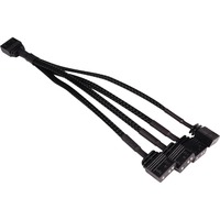 Alphacool Y-kabel splitter aRGB 3-pin til 4x 3-pin, 15 cm Sort