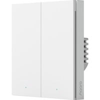 Aqara Smart Wall Switch - Double rocker (With Neutral), Knappen Hvid