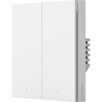Aqara Smart vægkontakt H1 - to vippekontakter med neutralleder, Knappen Hvid