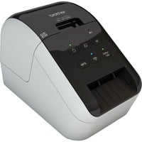 Brother QL-810W etiketprinter Direkte termisk Farve 300 x 600 dpi 176 mm/sek. Kabel & trådløs DK Wi-Fi Sort/Hvid, DK, Direkte termisk, 300 x 600 dpi, 176 mm/sek., Farve, Kabel & trådløs