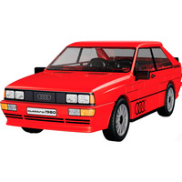 COBI Audi Quattro 1980, Bygge legetøj Rød
