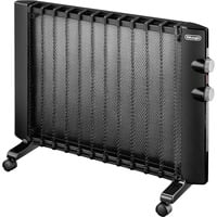 DeLonghi HMP 1500 varmeapparat Sort 1500 W Radiator, Niveau konvektor Sort, Radiator, Væg, Gulv, Sort, Dreje, 1500 W, 750 W