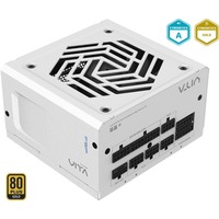 FSP VITA GM 850W enhed til strømforsyning 20+4 pin ATX ATX Hvid, PC strømforsyning Hvid, 850 W, 100 - 240 V, 50/60 Hz, 11-5.5 A, Aktiv, 100 W