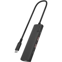 ICY BOX IB-HUB1437-CPD Ledningsført USB 3.2 Gen 2 (3.1 Gen 2) Type-C Sort, USB hub Ledningsført, USB 3.2 Gen 2 (3.1 Gen 2) Type-C, 100 W, Sort, 10 Gbit/sek., Aluminium, Plast