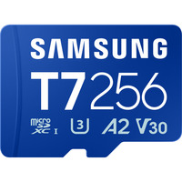 Samsung T7 microSDXC 256 GB, Hukommelseskort Blå