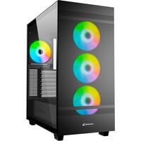 Sharkoon Rebel C50 RGB renoveret, Towerkabinet Sort