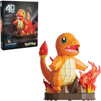 Spin Master FDP FAP Pokemon Charmander GML, Modelbyg 4D Build FDP FAP Pokemon Charmander GML, 241 stk, Tegnefilm, 12 År