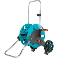 GARDENA 18511-20 haveslangespole kurv hjul Vejledning Sort, Blå, Rustfrit stål, Slangevogn Turkis/grå, kurv hjul, Vejledning, Funktionel, Sort, Blå, Rustfrit stål, Metal, Plast, 60 m