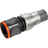 GARDENA 18255-50 vandslange beslag Slangestik Metal Sort, Sølv 1 stk, Slange-forbindelse grå/Sølv, Slangestik, Metal, Sort, Sølv