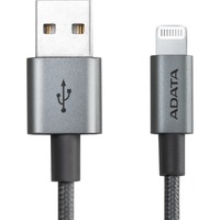 ADATA AMFIAL-1MK-CTI Lightning kabel 1 m Titanium, Adapter Titanium, 1 m, Lightning, USB A, Hanstik, Hanstik, Titanium