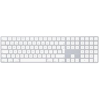 Apple MQ052Z/A tastatur Bluetooth QWERTY US International Hvid Sølv/Hvid, Layout i Storbritannien, Gummi dome, Fuld størrelse (100 %), Trådløs, Bluetooth, QWERTY, Hvid